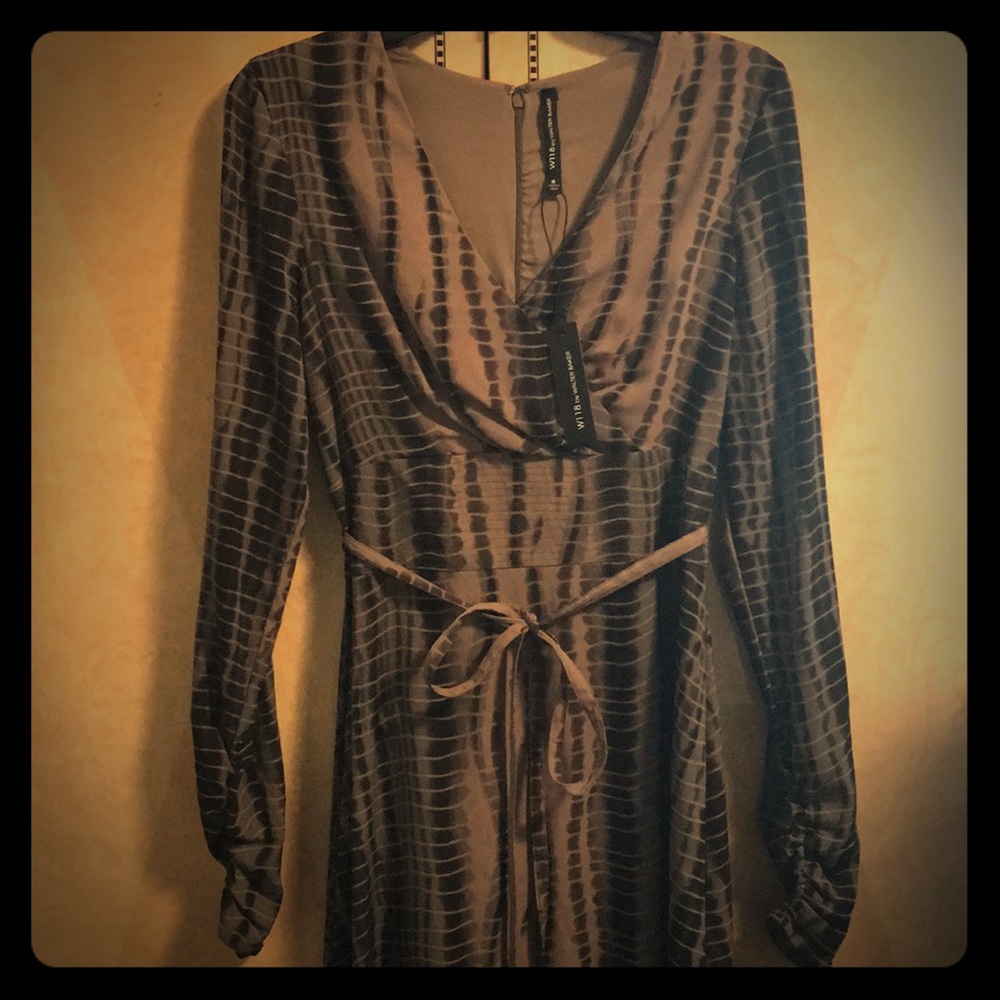 Long animal print dress